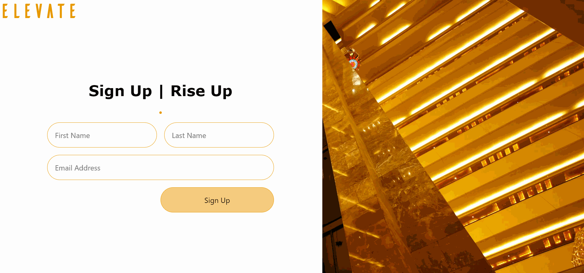 Elevate Sign Up